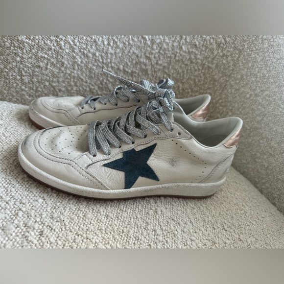 Golden Goose Ball Star Sneaker White, green, copper silver lace NIB Auth women - Picture 2 of 9